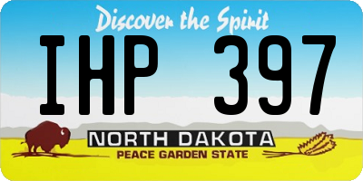 ND license plate IHP397