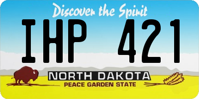 ND license plate IHP421