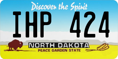 ND license plate IHP424