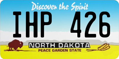 ND license plate IHP426
