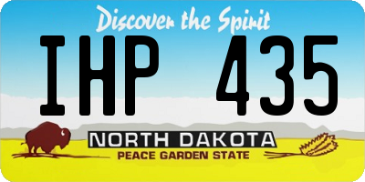 ND license plate IHP435