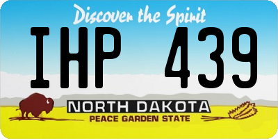 ND license plate IHP439