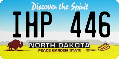ND license plate IHP446