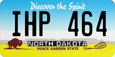 ND license plate IHP464