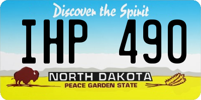 ND license plate IHP490