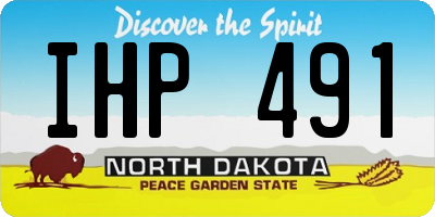 ND license plate IHP491