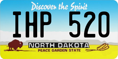 ND license plate IHP520