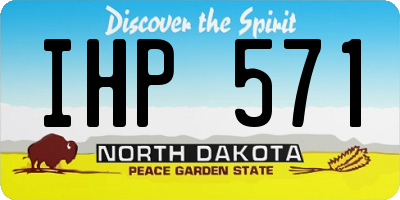 ND license plate IHP571