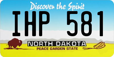 ND license plate IHP581