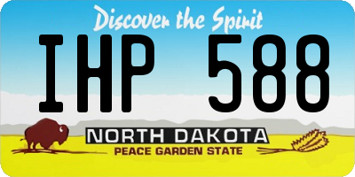 ND license plate IHP588