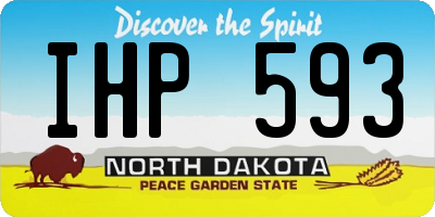 ND license plate IHP593