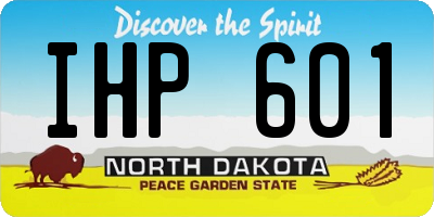 ND license plate IHP601
