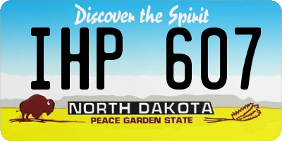 ND license plate IHP607