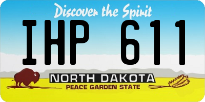 ND license plate IHP611