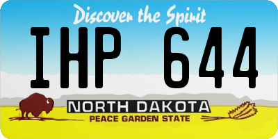 ND license plate IHP644