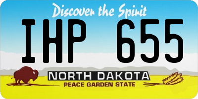 ND license plate IHP655