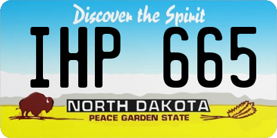 ND license plate IHP665