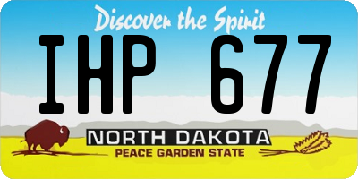 ND license plate IHP677