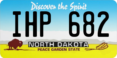 ND license plate IHP682