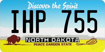 ND license plate IHP755