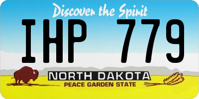 ND license plate IHP779