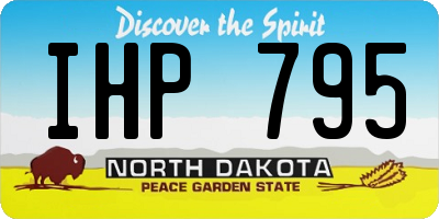ND license plate IHP795