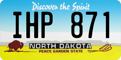 ND license plate IHP871