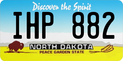ND license plate IHP882