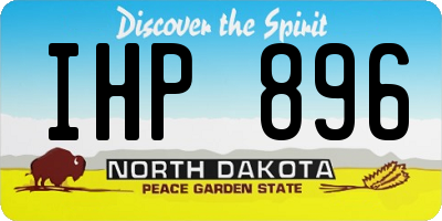 ND license plate IHP896