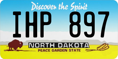 ND license plate IHP897