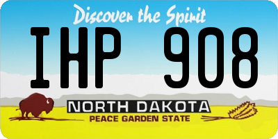 ND license plate IHP908
