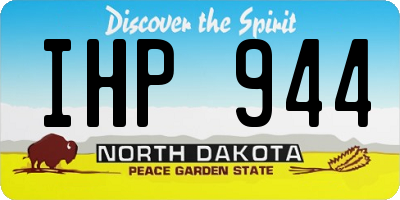 ND license plate IHP944
