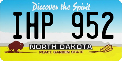 ND license plate IHP952