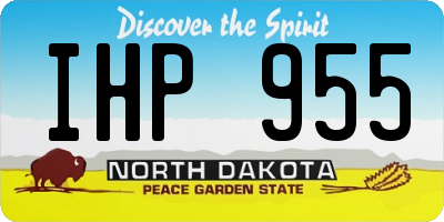 ND license plate IHP955
