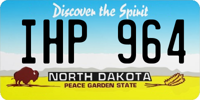 ND license plate IHP964