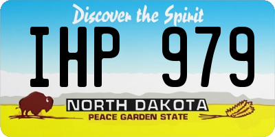 ND license plate IHP979