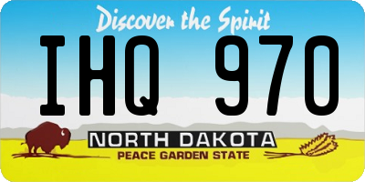 ND license plate IHQ970