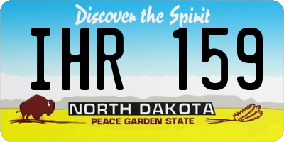 ND license plate IHR159