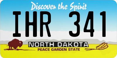 ND license plate IHR341