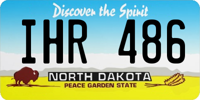 ND license plate IHR486