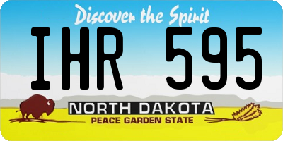 ND license plate IHR595