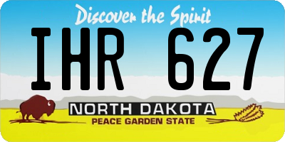 ND license plate IHR627