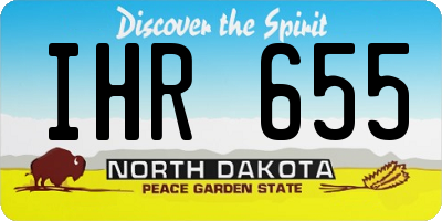 ND license plate IHR655