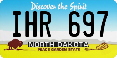 ND license plate IHR697