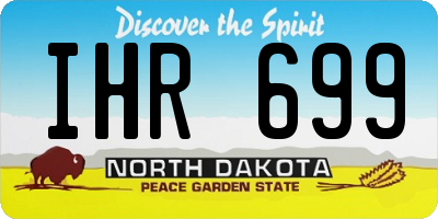 ND license plate IHR699