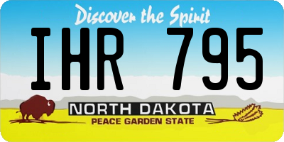 ND license plate IHR795