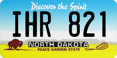 ND license plate IHR821