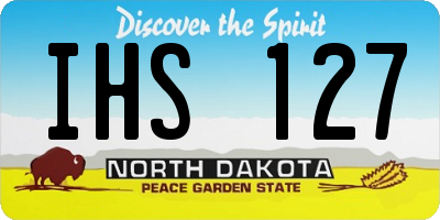 ND license plate IHS127