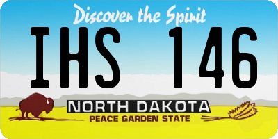 ND license plate IHS146