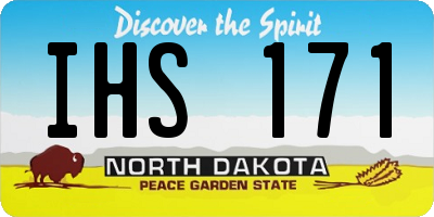 ND license plate IHS171